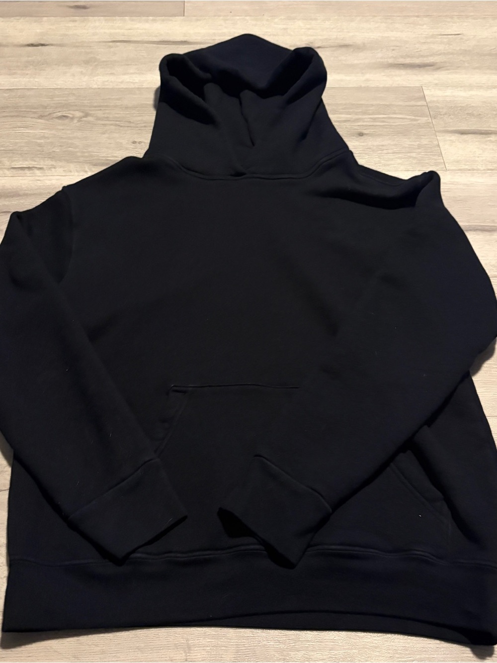 Men's Crewneck Hoodie Sweatshirt - Black
